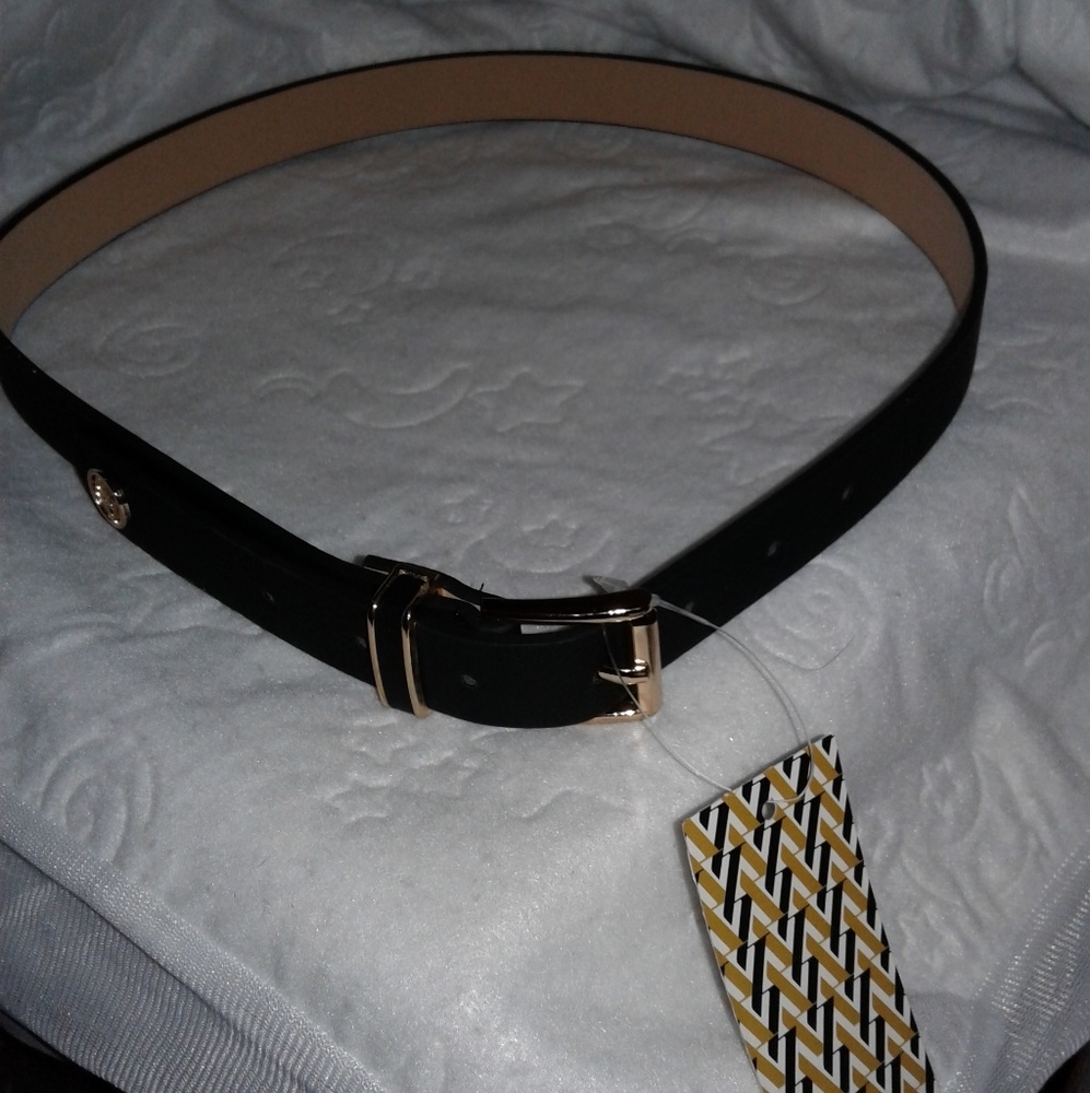 Belt black and gold